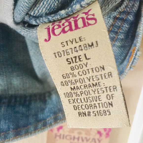 Denim vest with lace back detail - Picture 7 of 9